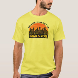 We bouwden deze stad op Rock en Roll T-shirt