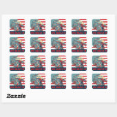 We bouwden het Republikeinse Romney 2012 Vierkante Sticker (Vel)