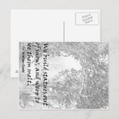 We bouwen beelden uit sneeuw... briefkaart (Voorkant / Achterkant)