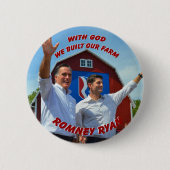 WE BOUWEN ONS BOERDERIJ Romney Ryan Button (Voorkant)