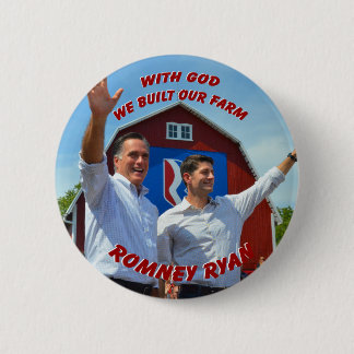 WE BOUWEN ONS BOERDERIJ Romney Ryan Button