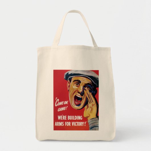 We bouwen wapens voor overwinning! tote bag (Voorkant)