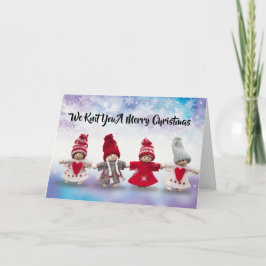 We breien je een vrolijke kerst Kaart