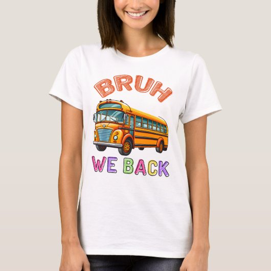 We brengen de schoolbus terug t-shirt (Voorkant)