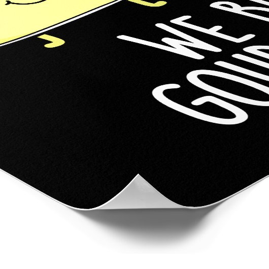 We brengen Gouda News Cheese Pun Dark BG Poster (Hoek)