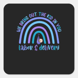 We brengen het Kind in je op. Vierkante Sticker