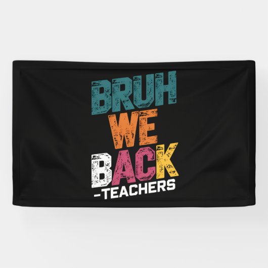 We brengen leraren terug naar school spandoek (Horizontaal)