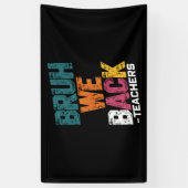 We brengen leraren terug naar school spandoek (Verticaal)