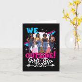 We Buiten Meisjes Trip 2025 Afro Meisjes Zwarte Vr Kaart (Gele Bloem)