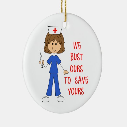 We Bust Ours Keramisch Ornament (Rechts)