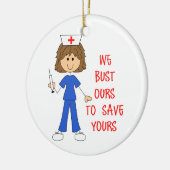 We Bust Ours Keramisch Ornament (Links)