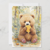 We Can Bear-ly Wait! Jongens babyfeestje Kaart (Achterkant)
