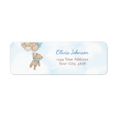 We Can Bearly Wait Baby Shower Adres Etiket (Voorkant)