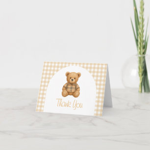 We Can Bearly Wait Baby Shower  Bedankkaart