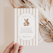 We Can Bearly Wait Baby Shower Bedankkaart