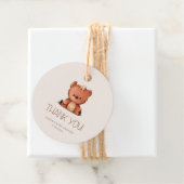 We Can Bearly Wait Baby Shower Bedankt Bedankjes Labels (In situ)