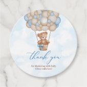 We Can Bearly Wait Baby Shower Bedankt Bedankjes Labels (Voorkant)
