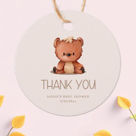 We Can Bearly Wait Baby Shower Bedankt Bedankjes Labels