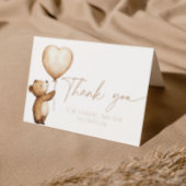 We Can Bearly Wait Baby Shower Beige Bedankt