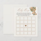 We Can Bearly Wait Baby Shower Bingo Spel (Voorkant / Achterkant)