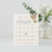 We Can Bearly Wait Baby Shower Bingo Spel (Staand voorkant)