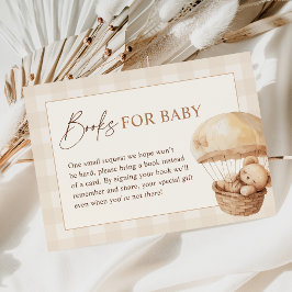 We Can Bearly Wait Baby Shower Books for Baby Informatiekaartje