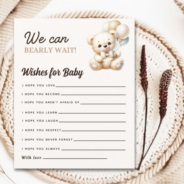 We can Bearly wait, Baby shower Boy (Creator heeft geüpload)