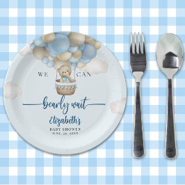 We Can Bearly Wait Baby Shower Decorations Papieren Bordje