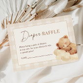 We Can Bearly Wait Baby Shower Diaper Raffle Informatiekaartje