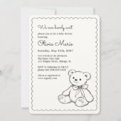 "We Can Bearly Wait" Baby Shower Gender Neutral Kaart (Voorkant)