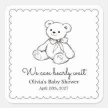 "We Can Bearly Wait" Baby Shower Geslachtsneutraal