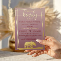 We Can Bearly Wait Baby Shower Gouden Lijst