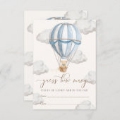 We Can Bearly Wait Baby Shower Guess How Many Card Kaart (Voorkant / Achterkant)