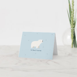 We Can Bearly Wait Baby Shower | IJsbeer Bedankkaart