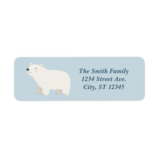 We Can Bearly Wait Baby Shower | IJsbeer Etiket (Voorkant)