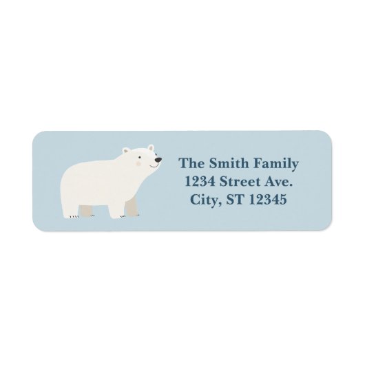 We Can Bearly Wait Baby Shower | IJsbeer Etiket (Voorkant)