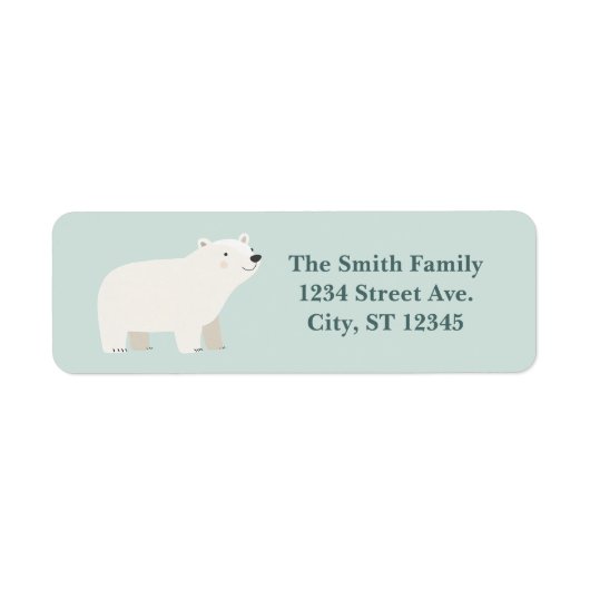 We Can Bearly Wait Baby Shower | Ijsbeer Etiket (Voorkant)
