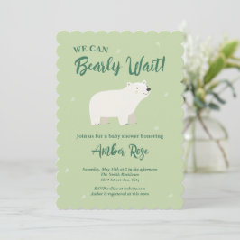 We Can Bearly Wait Baby Shower | IJsbeer Kaart