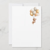 We Can Bearly Wait Baby Shower Invitation Kaart (Achterkant)