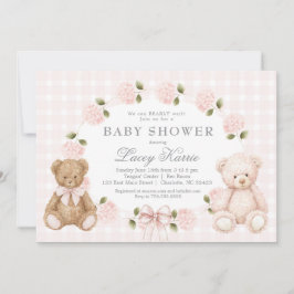 We can bearly wait baby shower invitation kaart