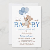 We Can Bearly Wait Baby Shower Kaart (Voorkant)