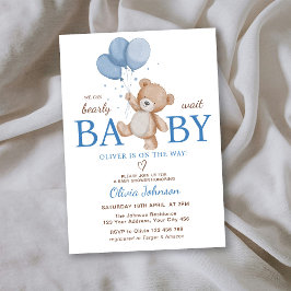 We Can Bearly Wait Baby Shower Kaart