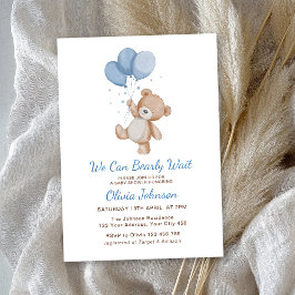 We Can Bearly Wait Baby Shower Kaart