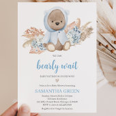 We Can Bearly Wait Baby Shower Kaart