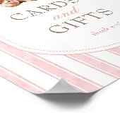 We Can Bearly Wait Baby Shower Kaarten & Cadeaus B Poster (Hoek)