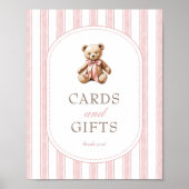 We Can Bearly Wait Baby Shower Kaarten & Cadeaus B Poster (Voorkant)