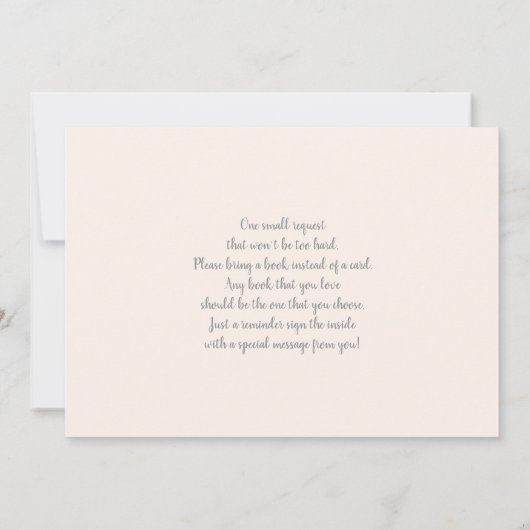 We can bearly wait Baby Shower meisje uitnodiging (Achterkant)