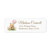 We Can Bearly Wait Baby Shower Neutraal Etiket (Voorkant)