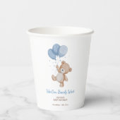 We Can Bearly Wait Baby Shower Papieren Bekers (Achterkant)