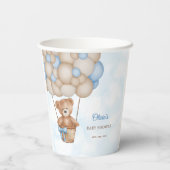 We Can Bearly Wait Baby Shower Papieren Bekers (Achterkant)
